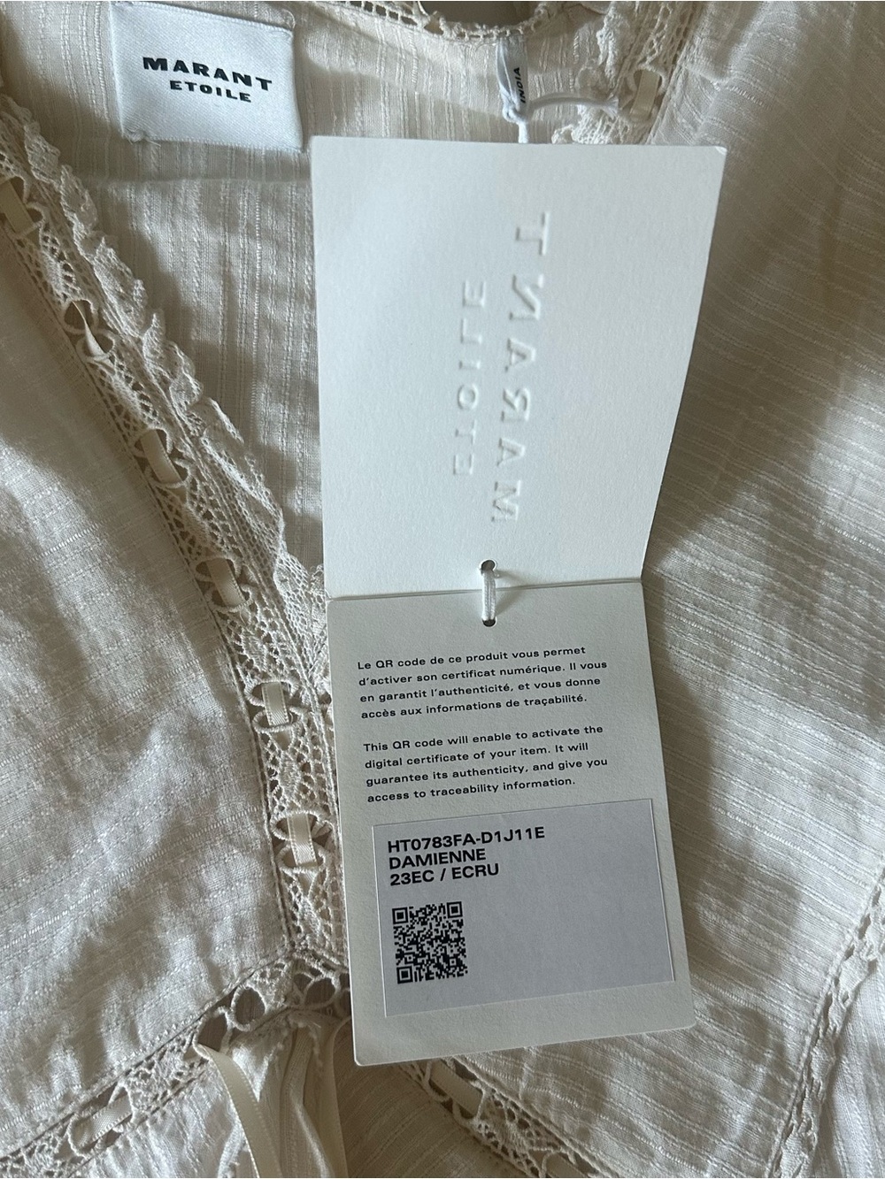 Isabel Marant Étoile Damienne Cotton and Linen Blend Pepium Top - Picture 2 of 6